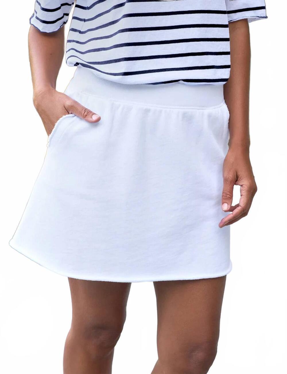 NEW FRANK & EILEEN kennedy mini skirt in white
